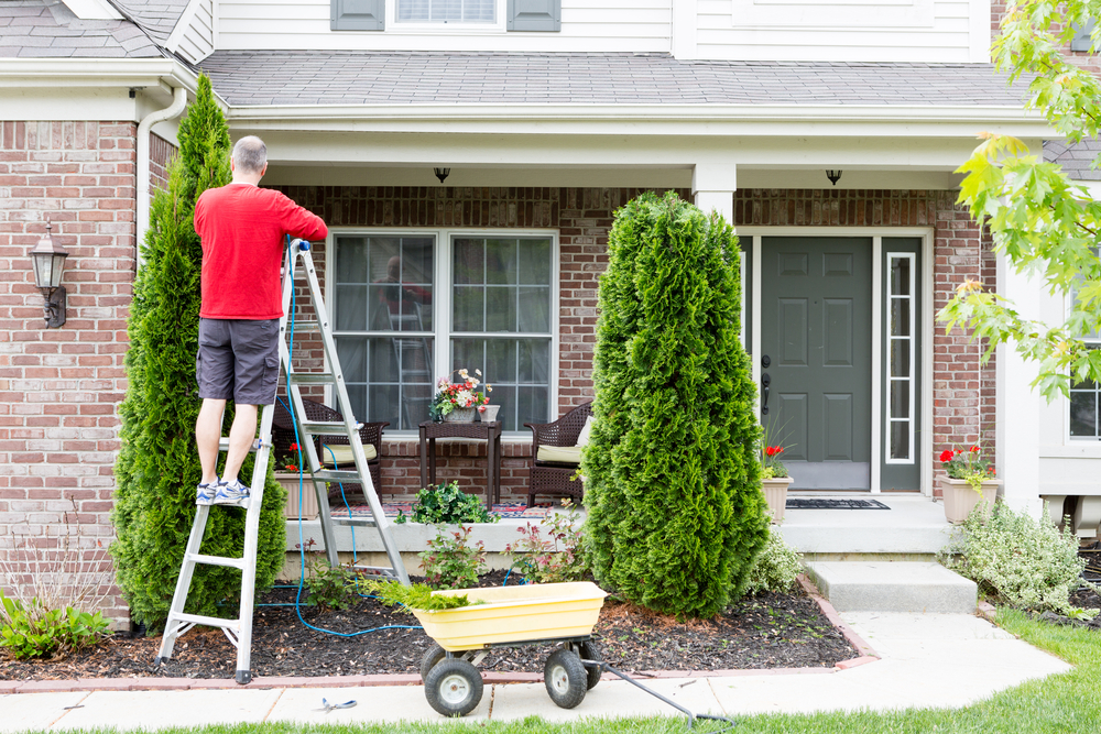 Yard work around the house